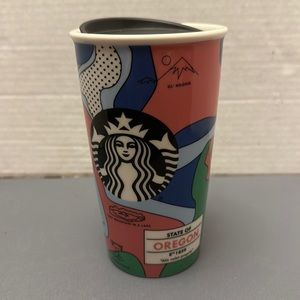 Starbucks Oregon State Rare Misprint Collectors Tumbler 2016 12 ounce Ceramic